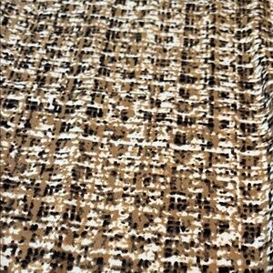 Brown and Black Patterned Brushed Poly Knit Fabric - 2 yards 60” Wide